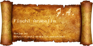 Fischl Arabella névjegykártya
